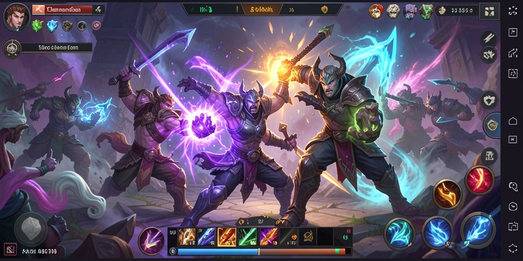 Tampilan gameplay penuh aksi di dunia 3446 yang menakjubkan.