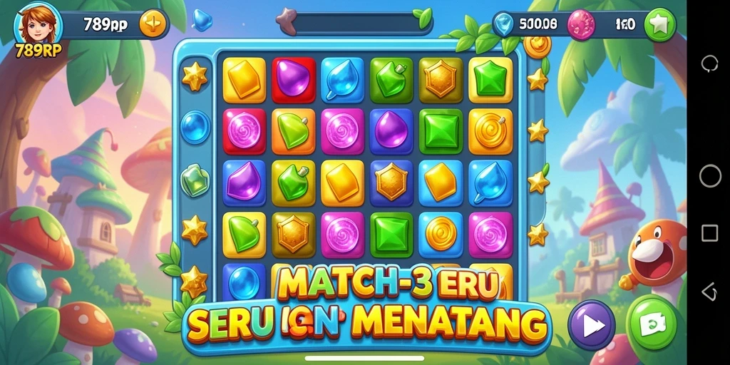 Tampilan gameplay seru dari 789RP dengan kombinasi warna yang cemerlang.