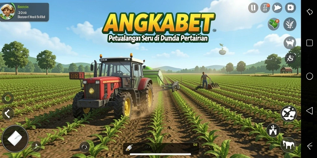 Tangkapan layar ANGKABET menampilkan kebun yang subur dan aktif.
