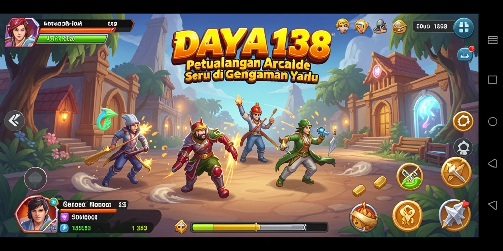 Tampilan seru gameplay DAYA138 dengan karakter unik dan level menarik.
