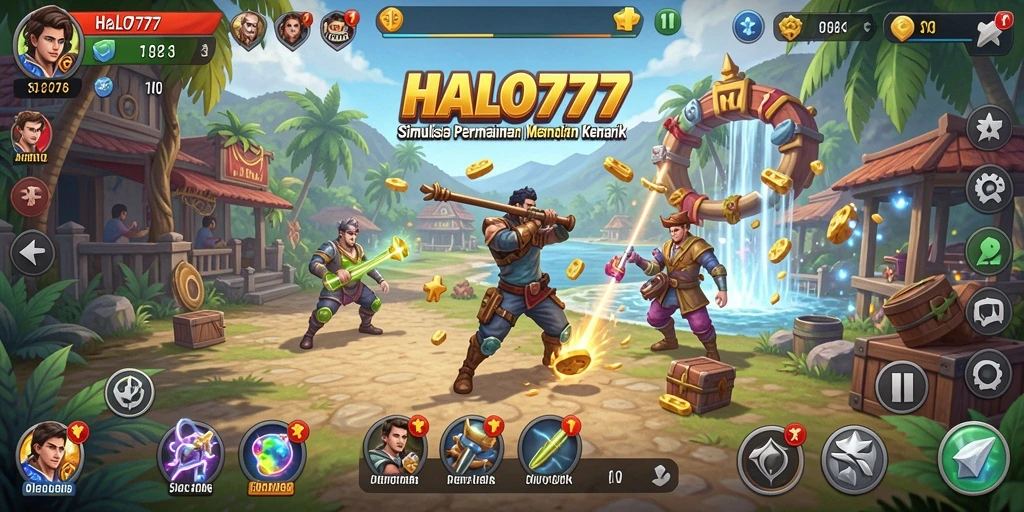Tangkapan layar gameplay HALO777 menampilkan grafis dan interaksi hebat dalam simulasi.