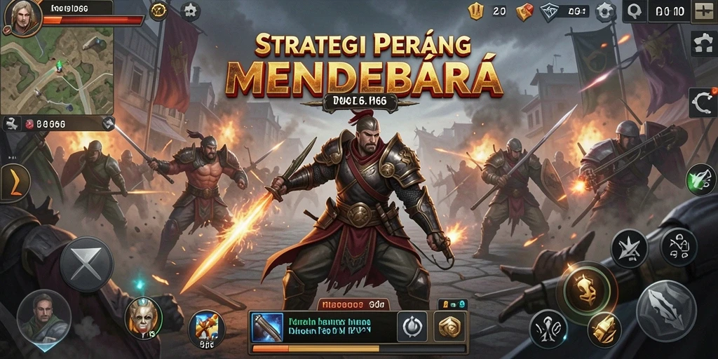 Tangkapan layar utama ID66 menampilkan aksi pertempuran yang seru.