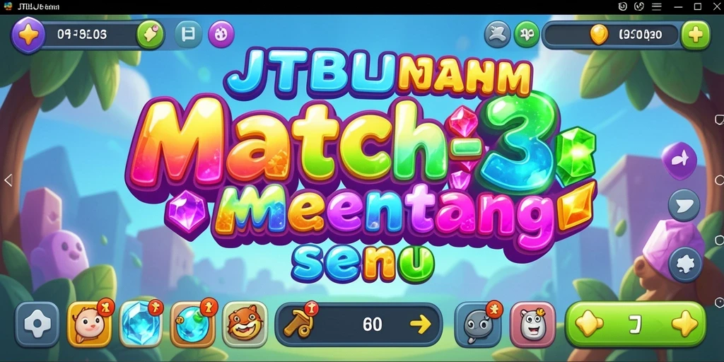 Gameplay JTBLUE yang penuh warna dan menarik.