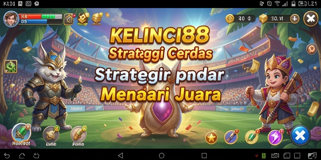 Tampilan gameplay KELINCI88 yang full action dan strategis.