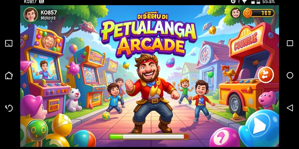 Tampilan gameplay seru dan penuh aksi dari KO857.