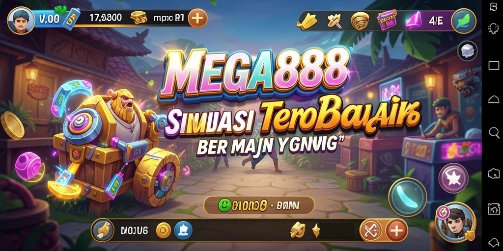 Screenshot MEGA888 menampilkan momen seru dalam gameplay Simulation.