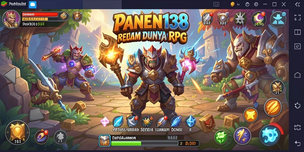 Tampilan gameplay seru dalam <strong>PANEN138</strong> yang memperlihatkan pertarungan epik.