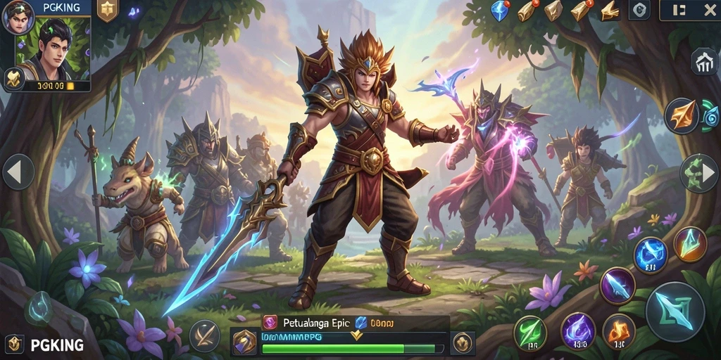 Gameplay menakjubkan dalam dunia MMORPG PGKING.