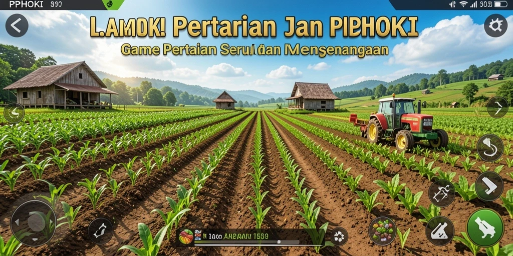 Tampilan gameplay PPHOKI yang menarik saat berinteraksi dengan kebun.