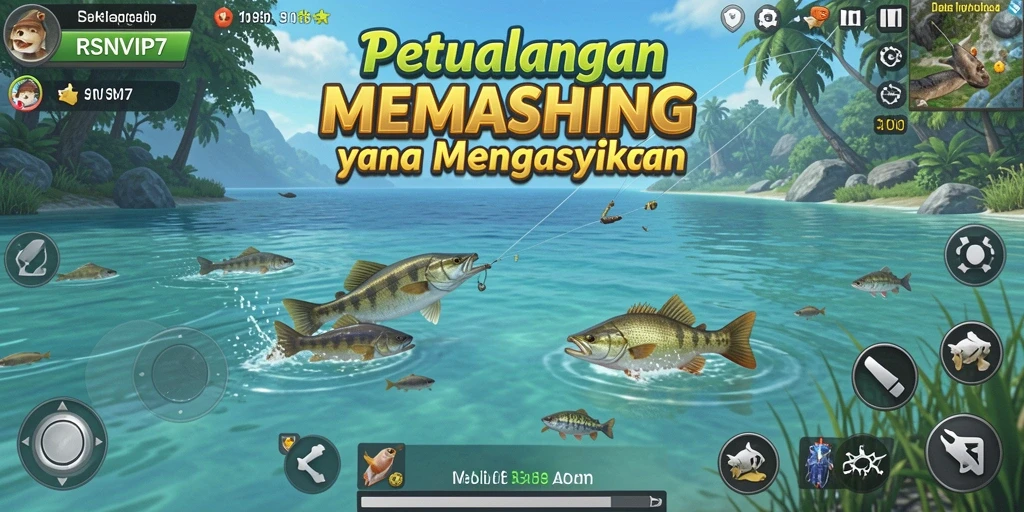Tampilan gameplay memancing yang menakjubkan di RSNVIP7.
