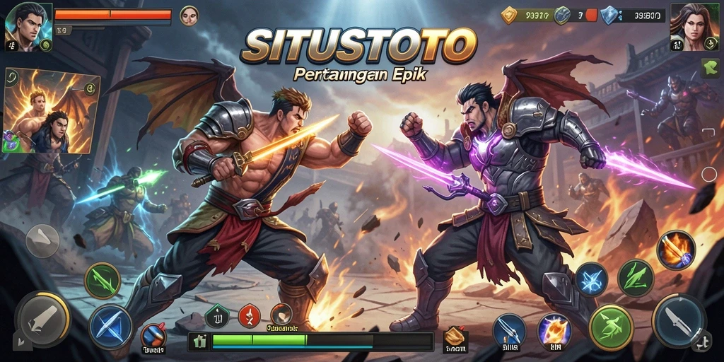 Screenshot SITUSTOTO menampilkan aksi pertarungan yang mendebarkan.
