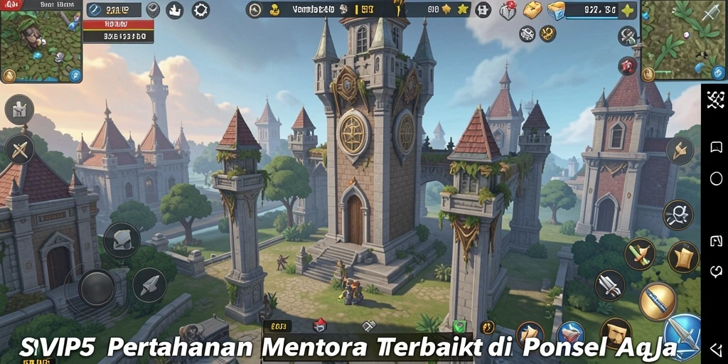 Tampilan gameplay SVIP5 dengan strategi pertahanan menara yang mendebarkan.