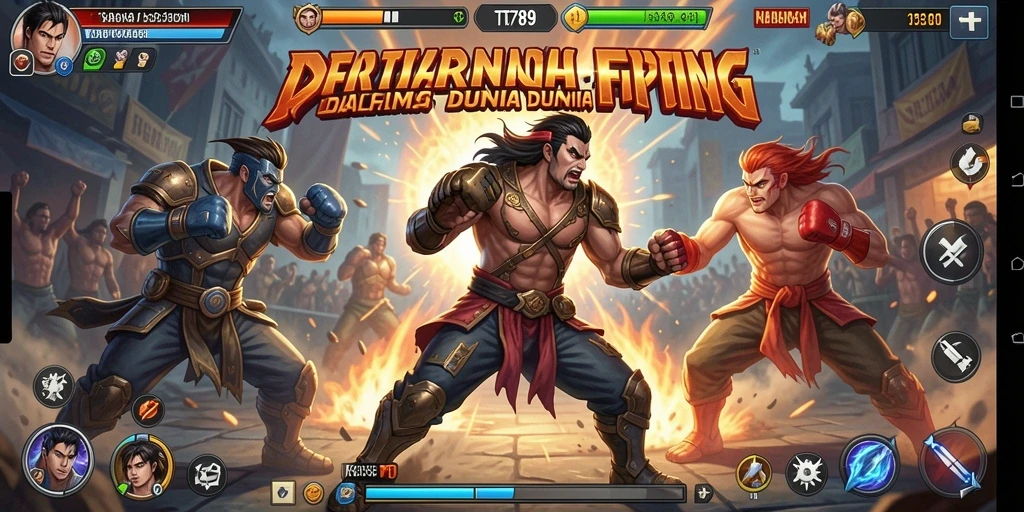 Tampilan gameplay TT789 yang menegangkan dalam pertarungan Fighting.