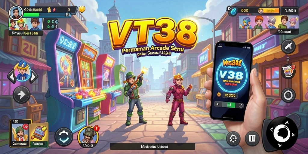 Tampilan screenshot utama VT38 menunjukkan gameplay seru dan menantang.