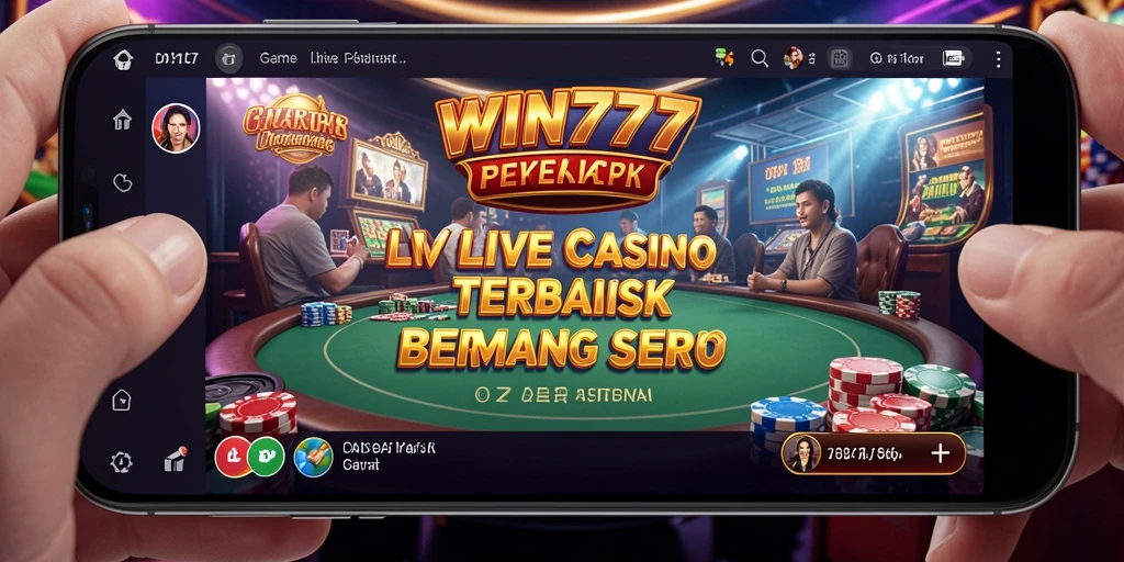 Tampilan permainan Live Casino yang menarik dan interaktif di WIN777.